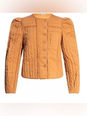 Ulla Johnson Quilted Gareth Jacket in Camel